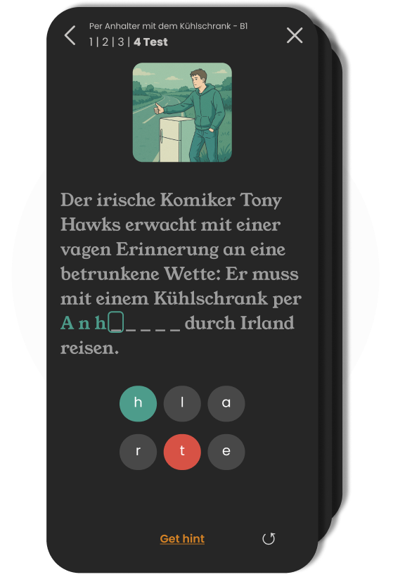 learn german app micro stories